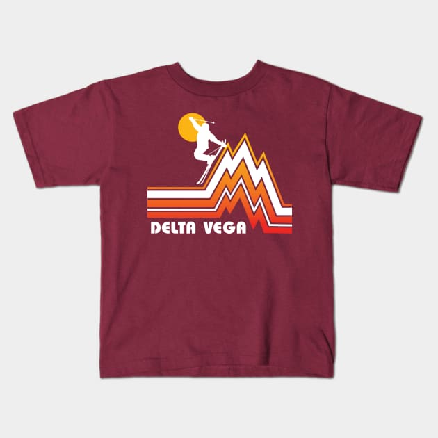 Ski Delta Vega Kids T-Shirt by MindsparkCreative